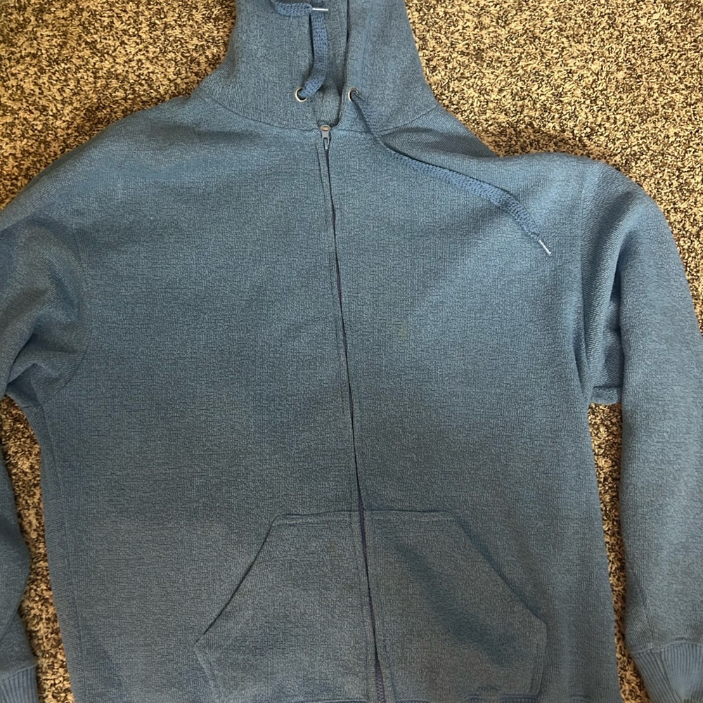 Men's Zip-Up Sweater in Blue